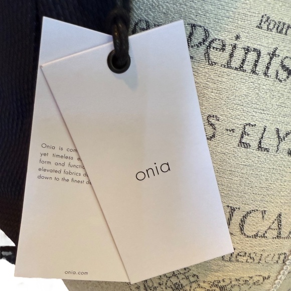 ONIA Women's Anya Back Tie One-Piece Swimsuit Deep Navy XS NWT - Picture 12 of 12